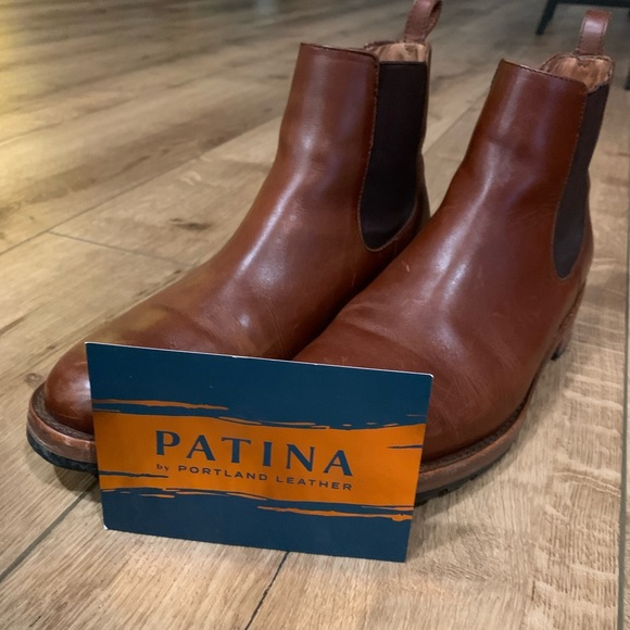 Patina daytripper chelsea boots leather men’s 7.5 cognac - Picture 4 of 11